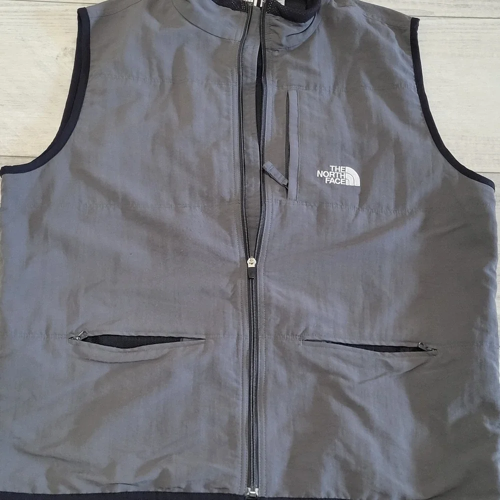 🌲Vintage The North Face Vest Mens L Grey Utility Tech Windbreaker Y2K Gorpcore